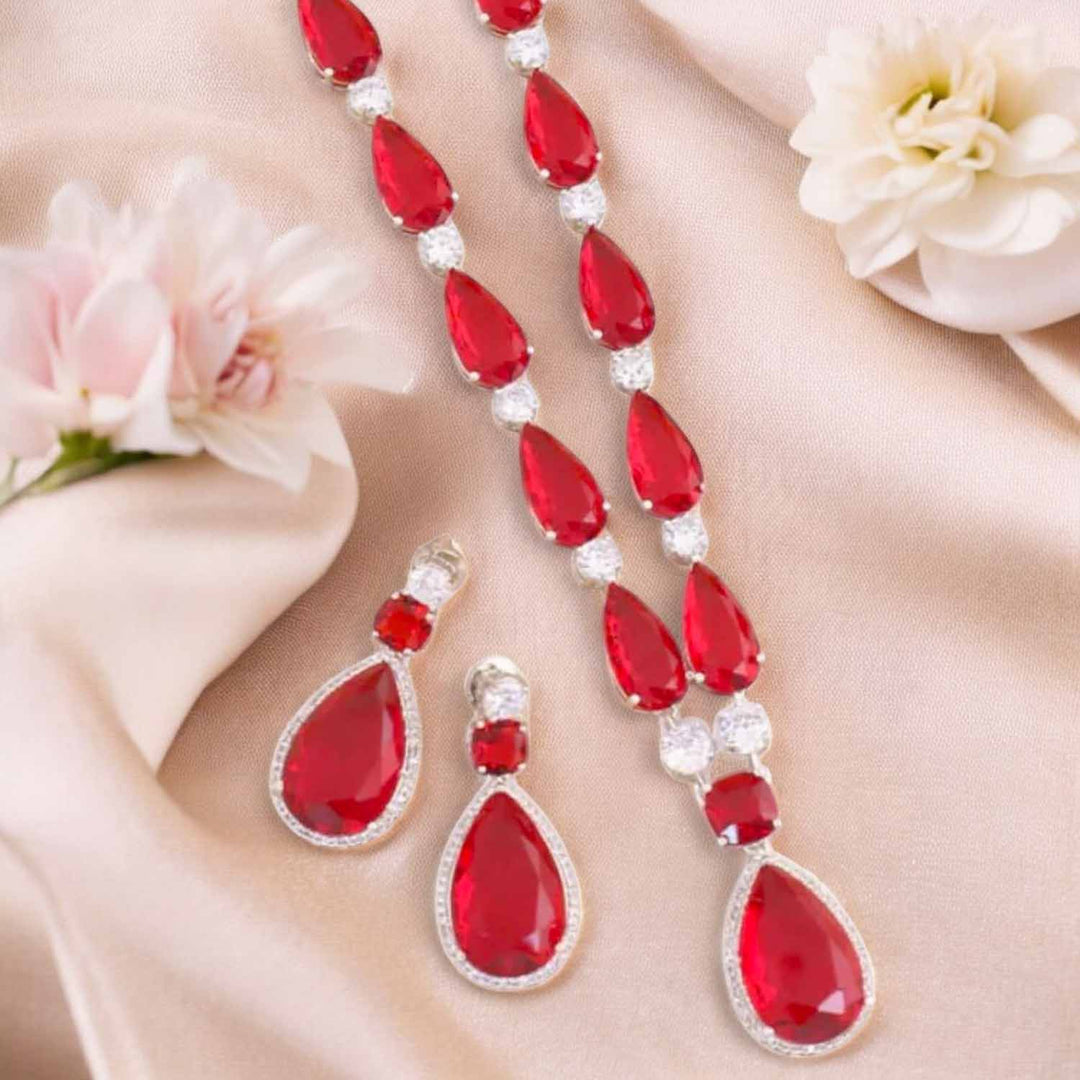 Ruby Hanna Zirconia Jewellery Set