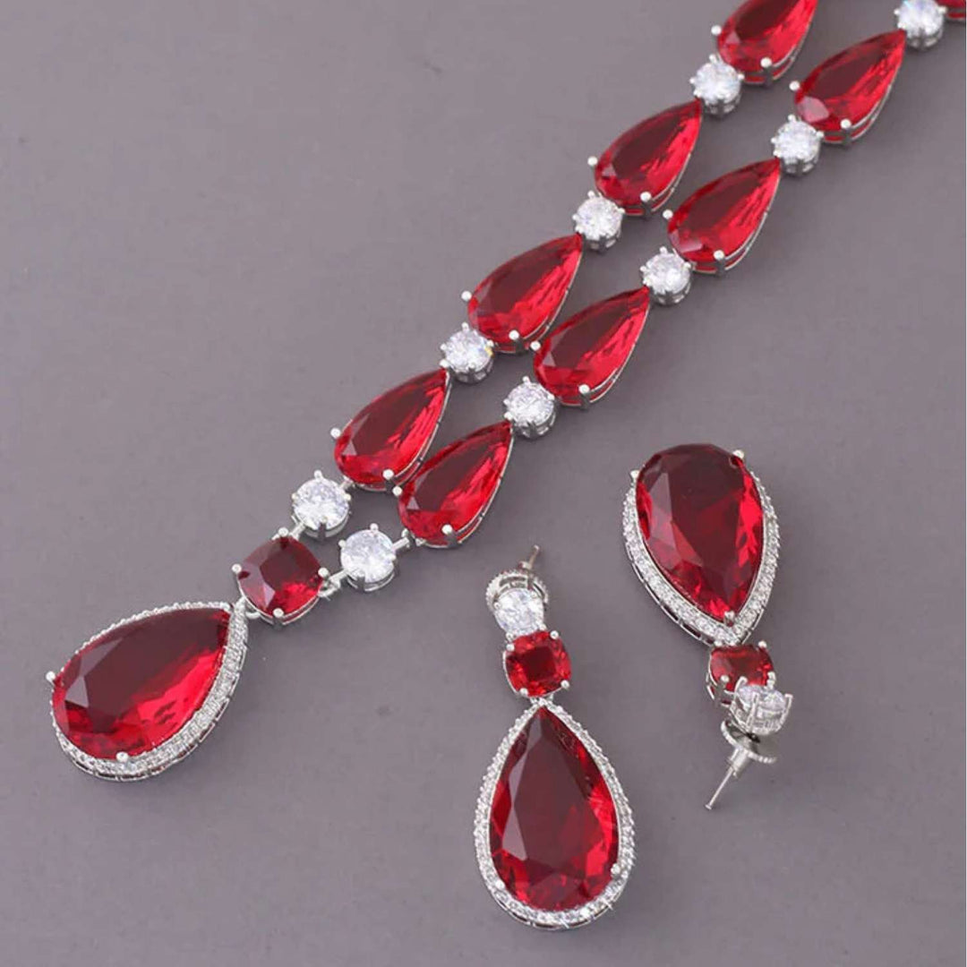 Ruby Hanna Zirconia Jewellery Set