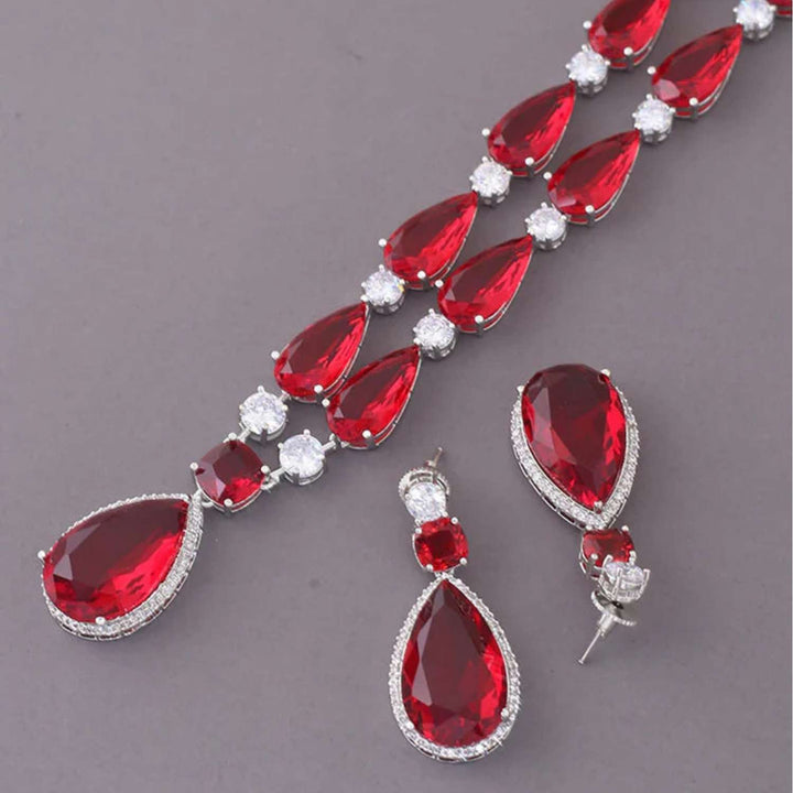 Ruby Hanna Zirconia Jewellery Set