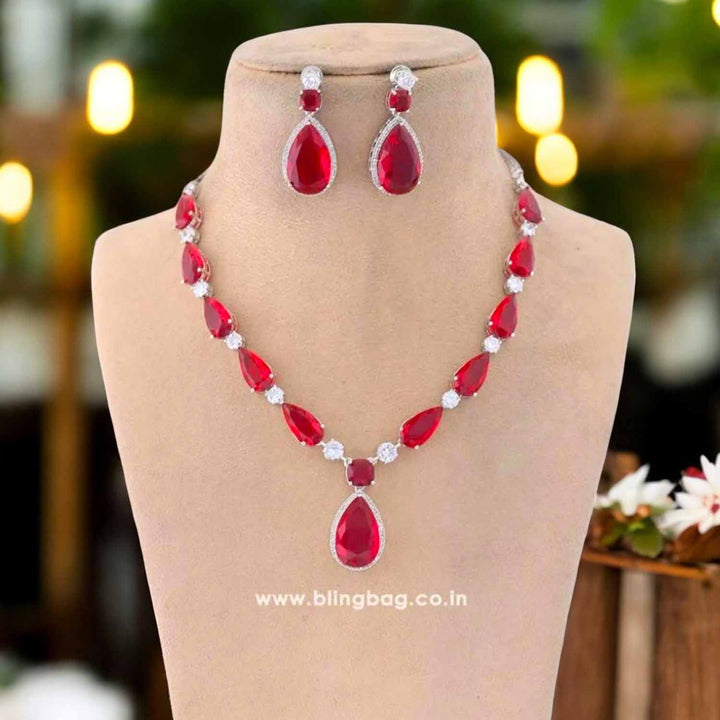 Ruby Hanna Zirconia Jewellery Set
