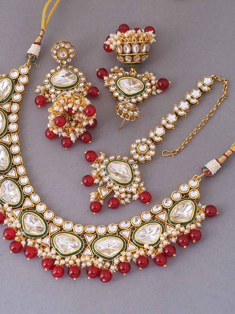 Ruby Indrani Jewellery Set