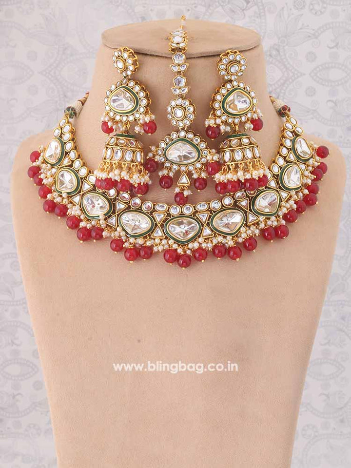 Ruby Indrani Jewellery Set