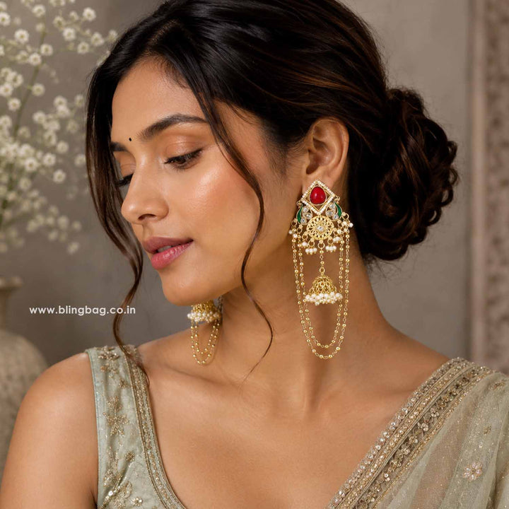 Ruby Jesin Jhumkis