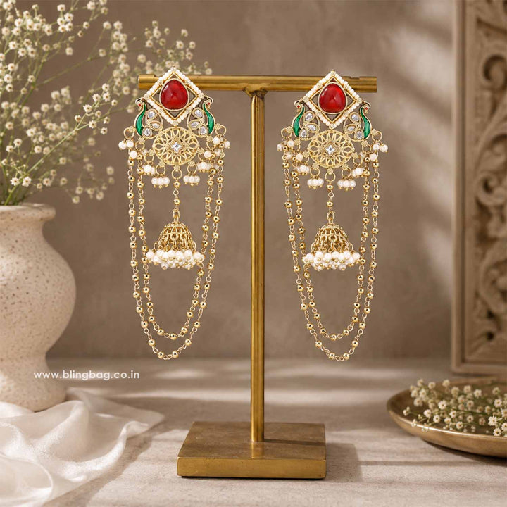 Ruby Jesin Jhumkis