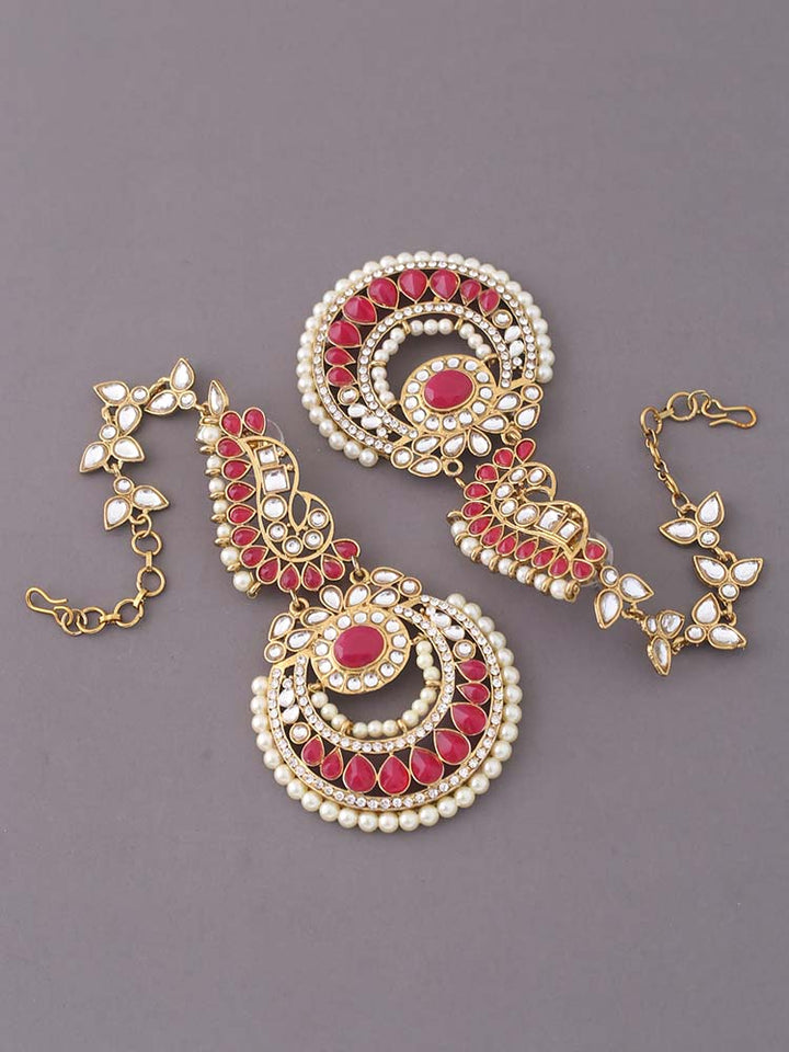 Ruby Jharokha Sahara Chandbalis