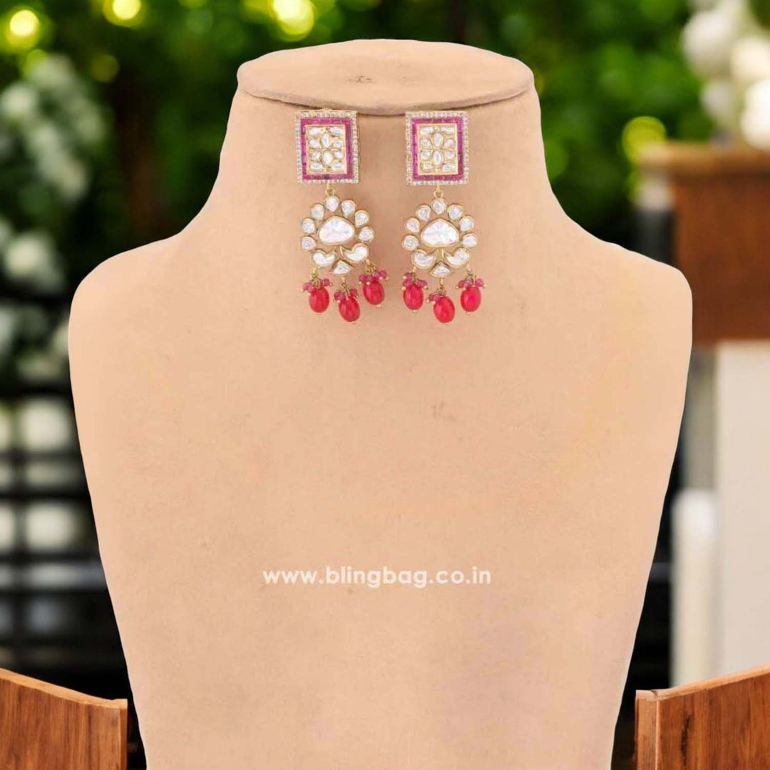 Ruby Kacela Kundan Jewellery Set