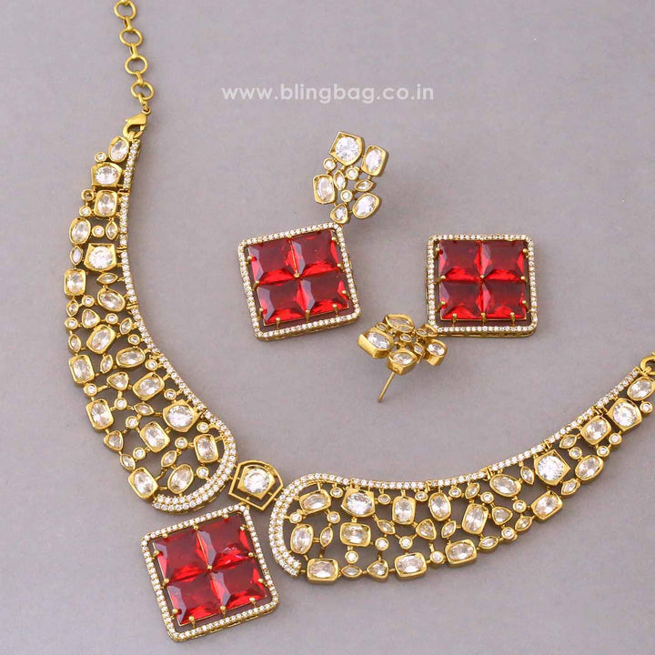 Ruby Katherina Victorian Jewellery Set - New Arrival