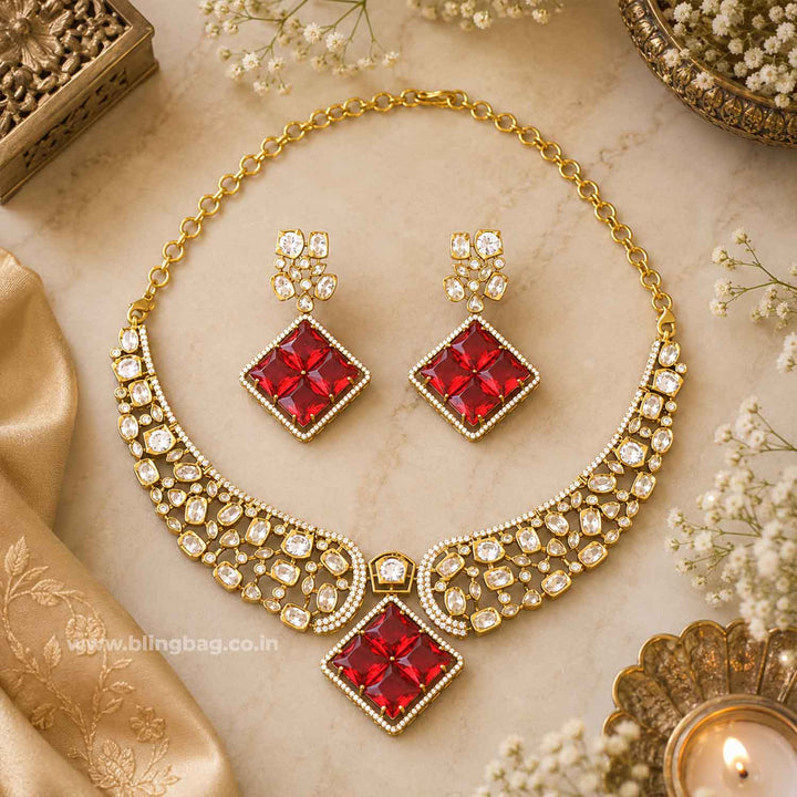 Ruby Katherina Victorian Jewellery Set - New Arrival