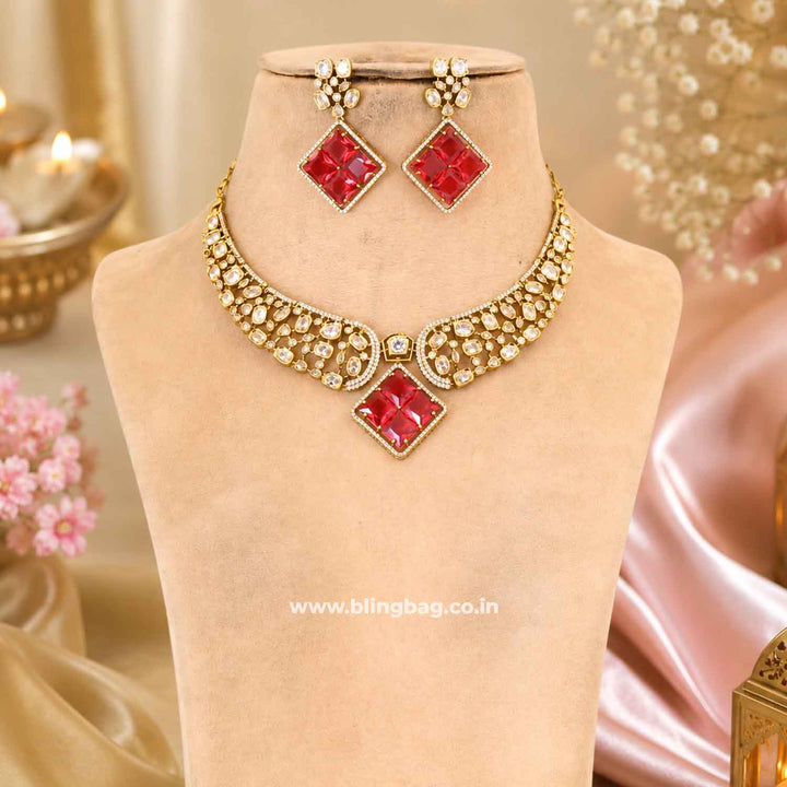 Ruby Katherina Victorian Jewellery Set - New Arrival