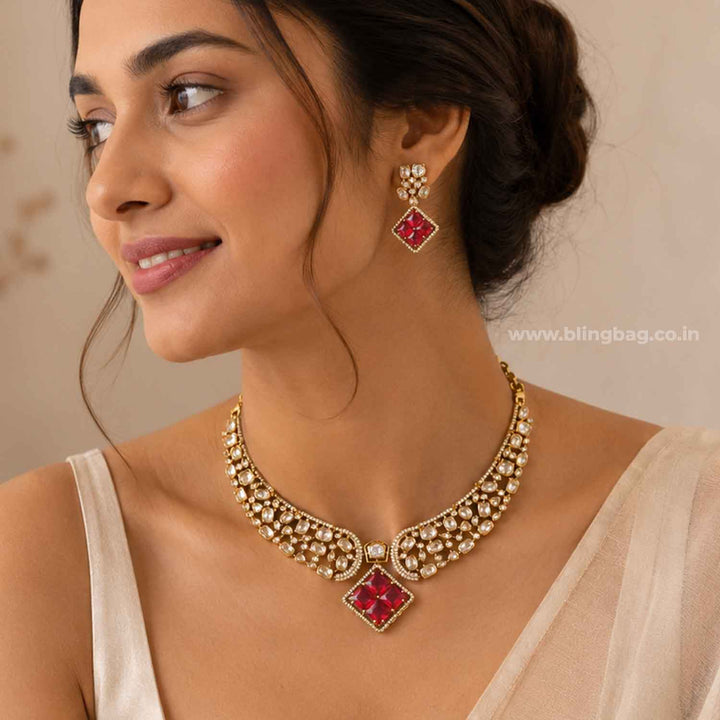 Ruby Katherina Victorian Jewellery Set - New Arrival