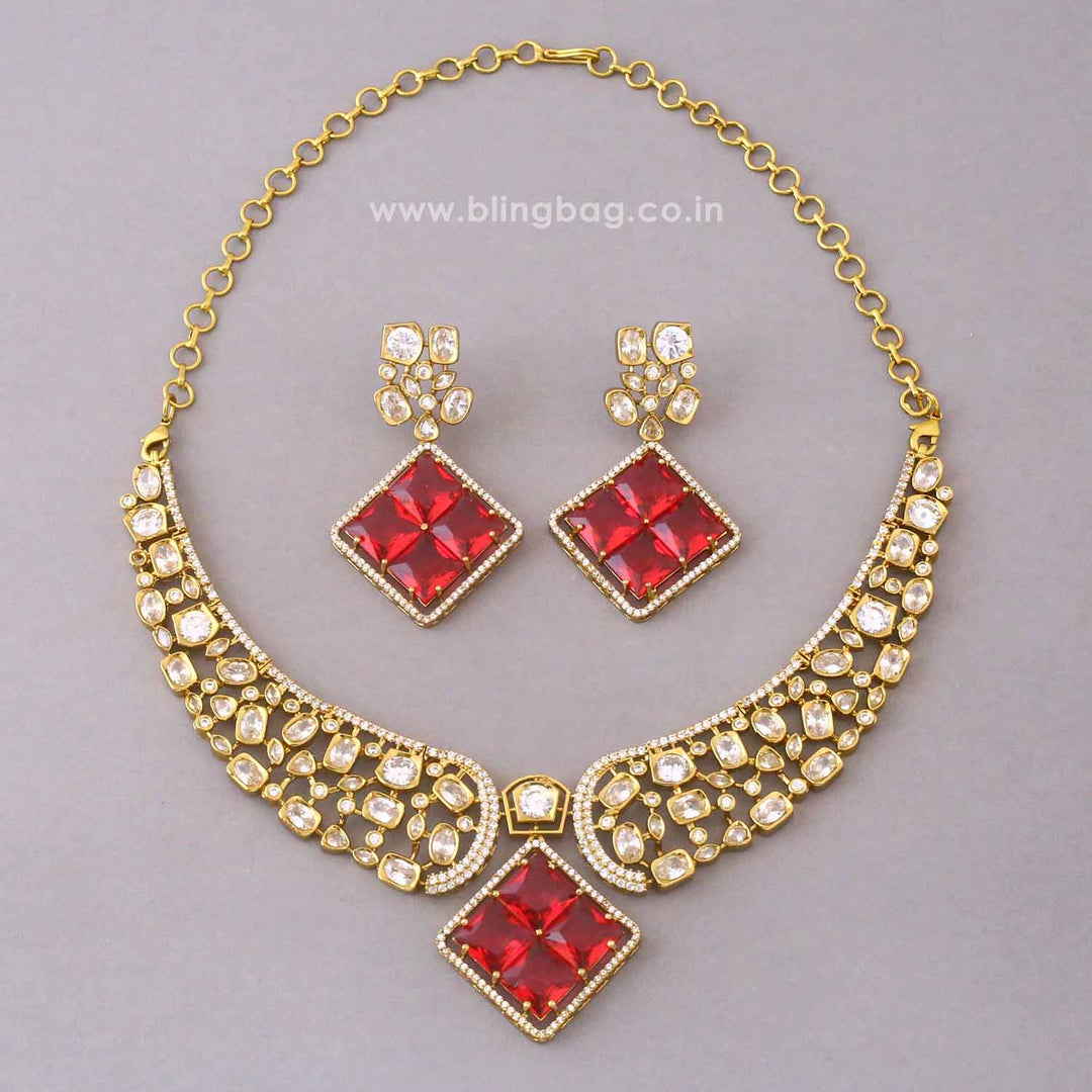Ruby Katherina Victorian Jewellery Set - New Arrival