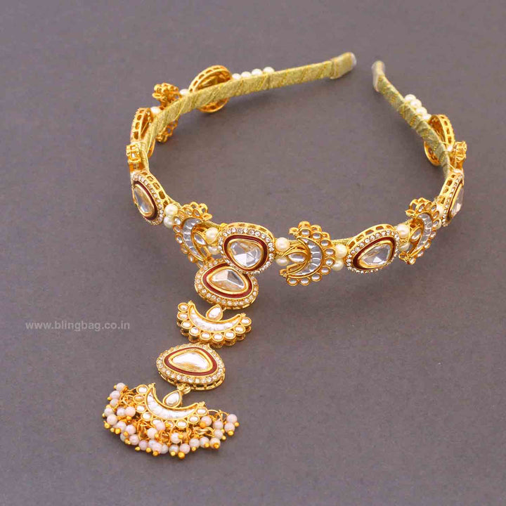 Ruby Kaviska Hairband With Tikka