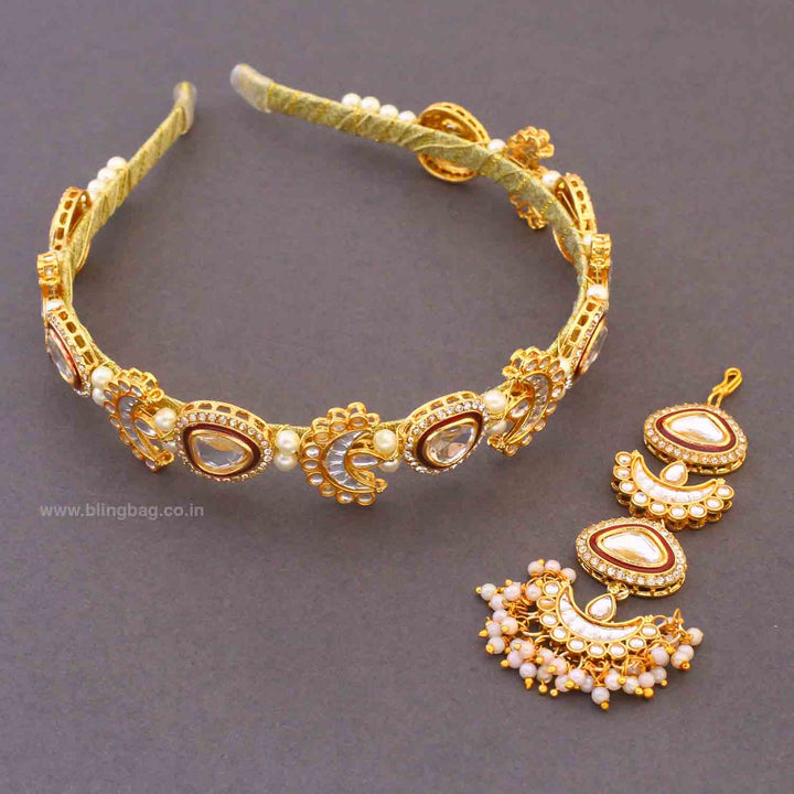 Ruby Kaviska Hairband With Tikka