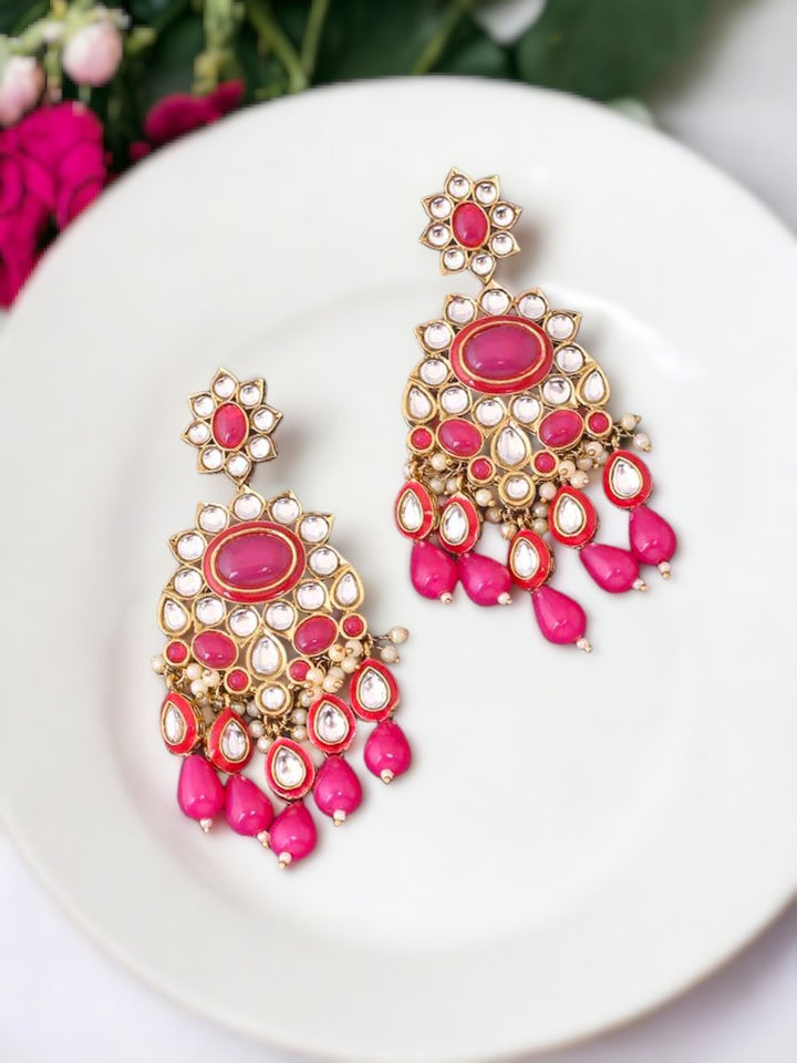 Pink Kyra Danglers