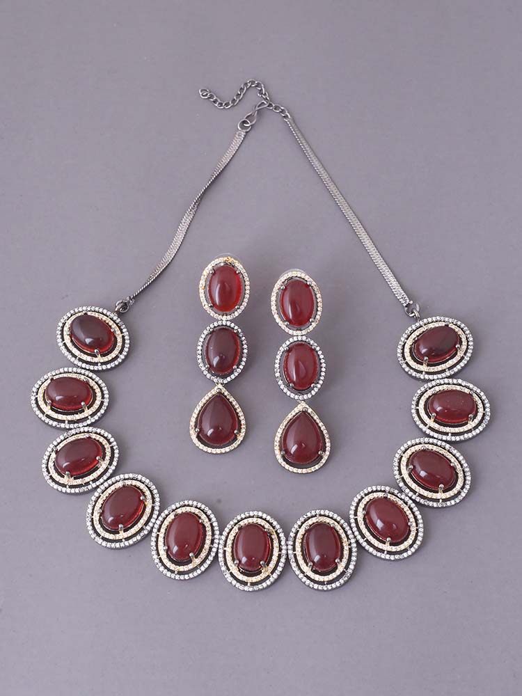Ruby Mallory Zirconia Jewellery Set