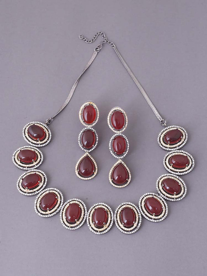 Ruby Mallory Zirconia Jewellery Set