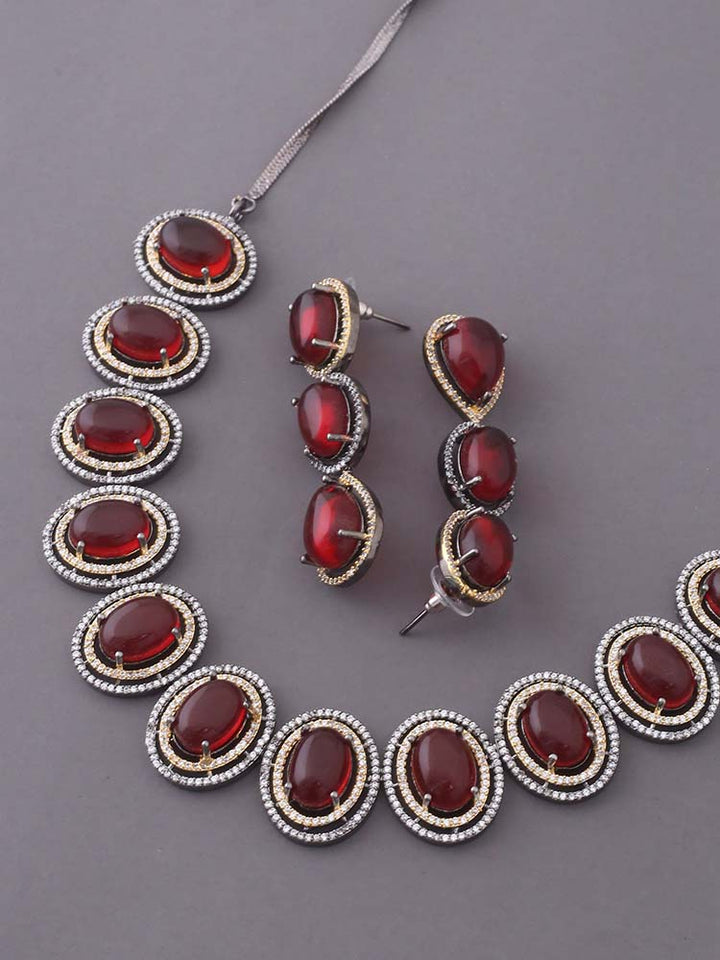 Ruby Mallory Zirconia Jewellery Set