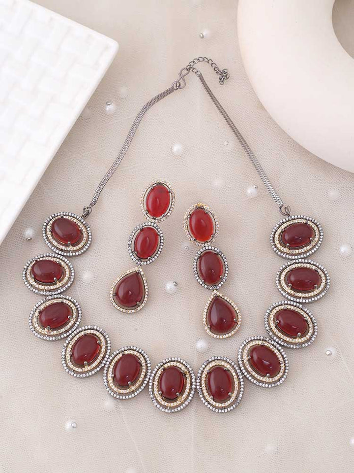 Ruby Mallory Zirconia Jewellery Set