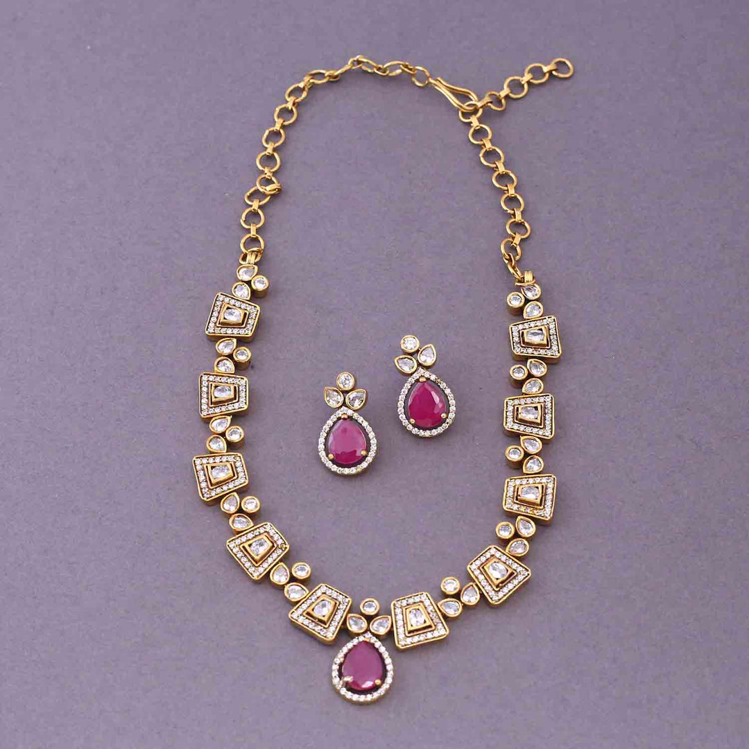 Ruby Milica Victorian Jewellery Set- New Arrival