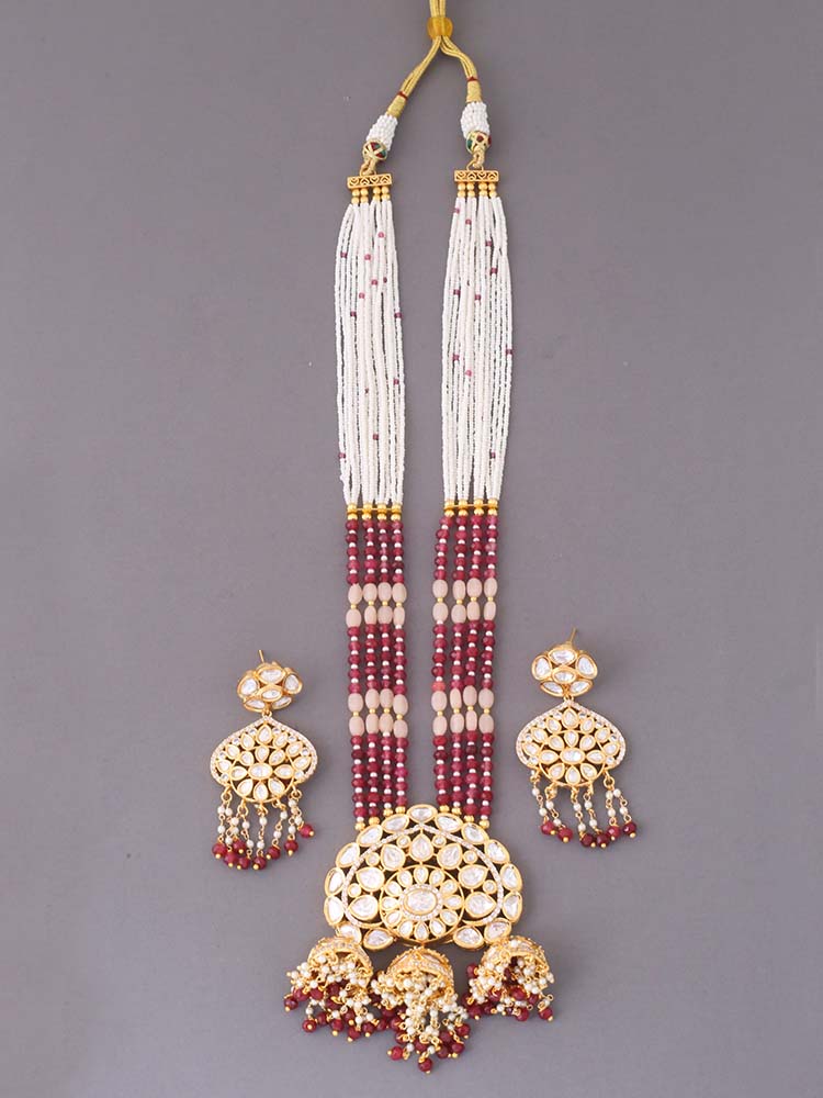 Ruby Nagina Kundan Jewellery Set