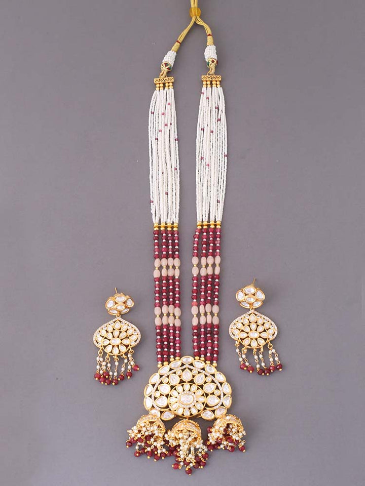 Ruby Nagina Kundan Jewellery Set