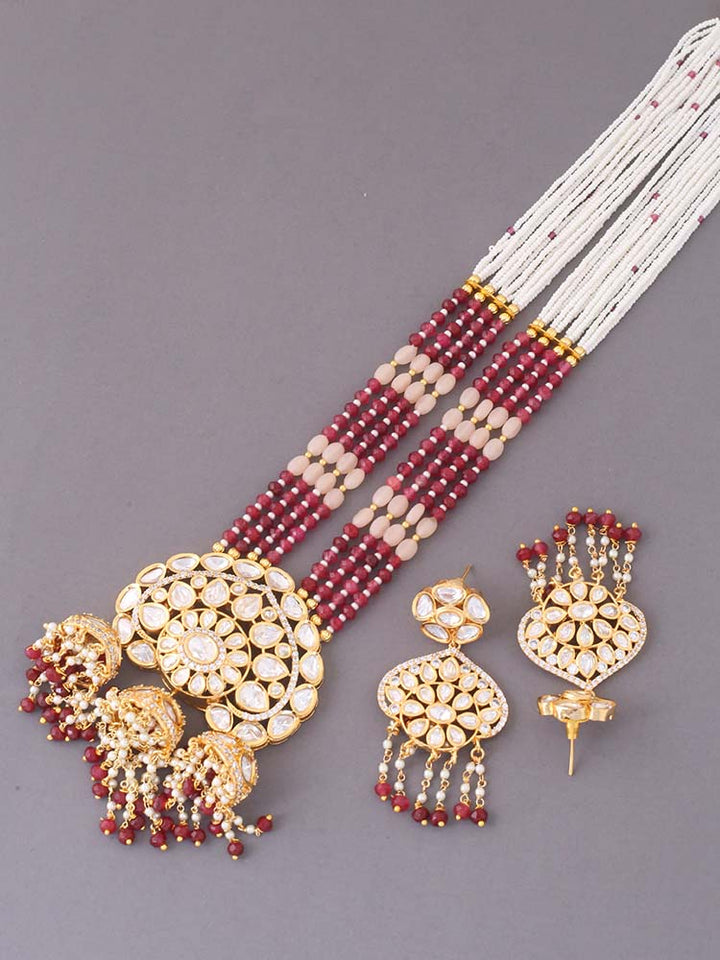 Ruby Nagina Kundan Jewellery Set