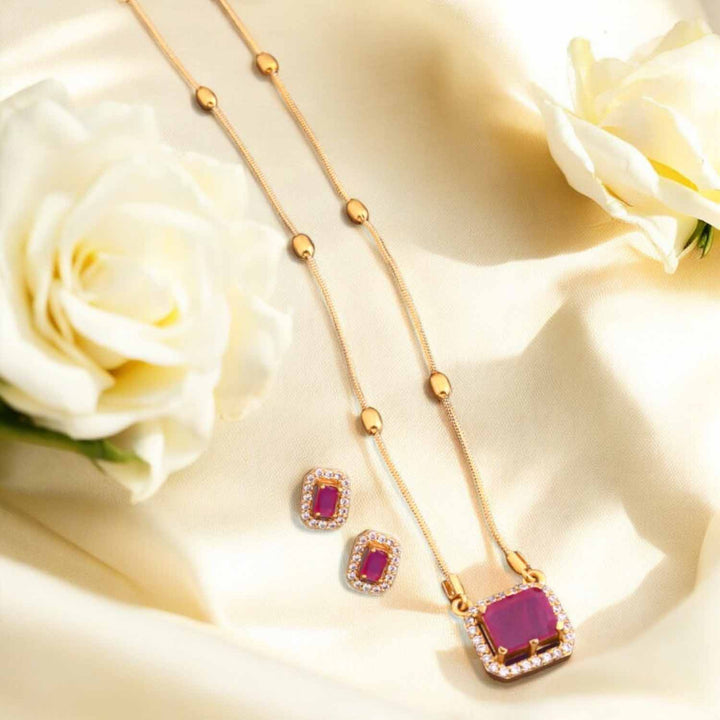 Ruby Purmi Antique Pendant Set-New Arrival
