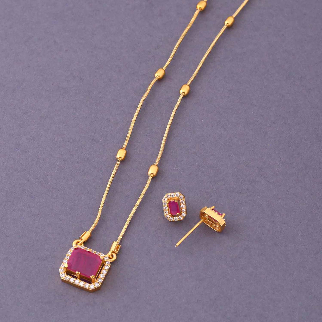 Ruby Purmi Antique Pendant Set-New Arrival