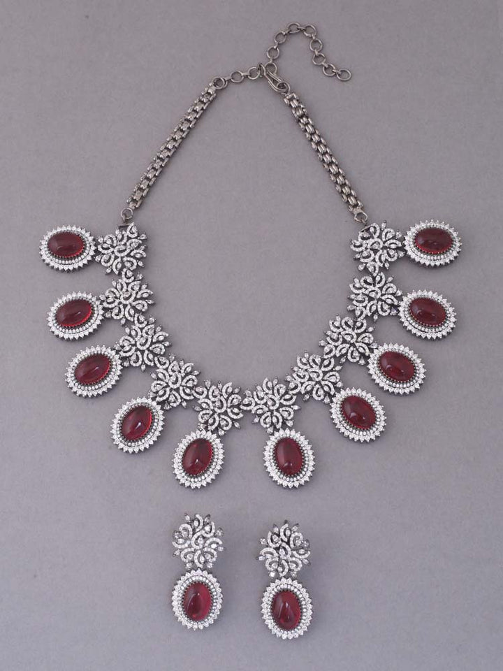 Ruby Rhoha Zirconia Jewellery Set