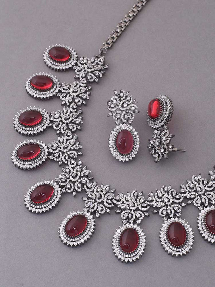 Ruby Rhoha Zirconia Jewellery Set