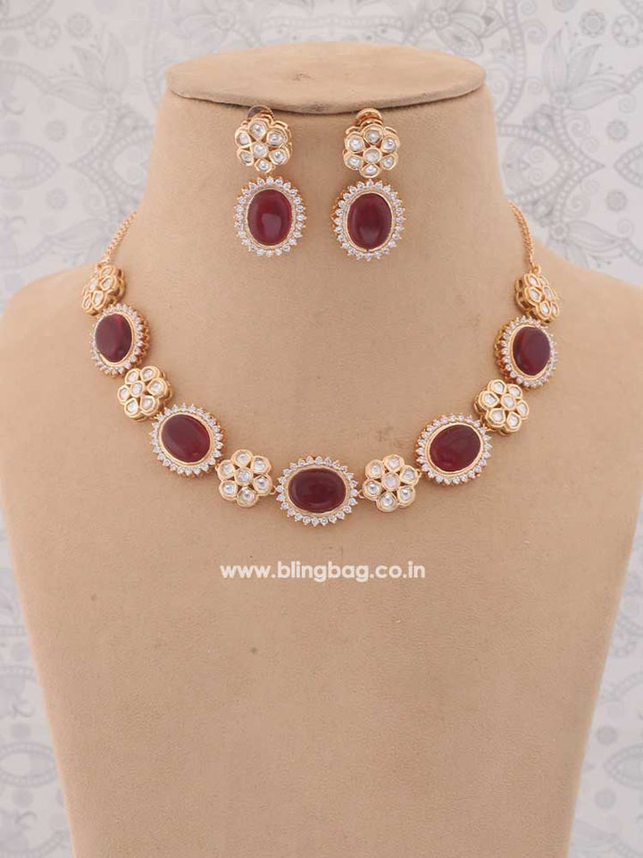 Ruby Shifra Zirconia Jewellery Set