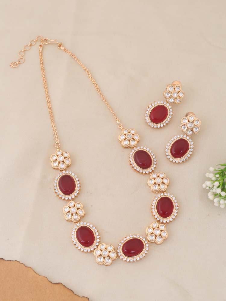 Ruby Shifra Zirconia Jewellery Set