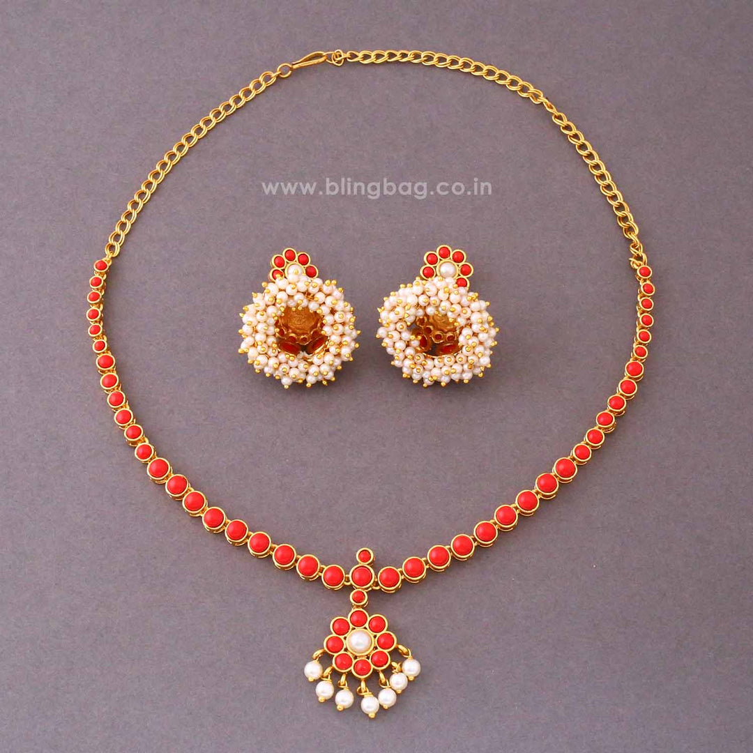 Ruby Uma Antique Jewellery Set- New Arrival