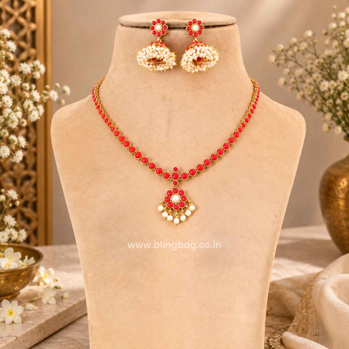 Ruby Uma Antique Jewellery Set- New Arrival