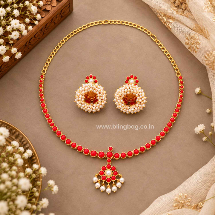 Ruby Uma Antique Jewellery Set- New Arrival