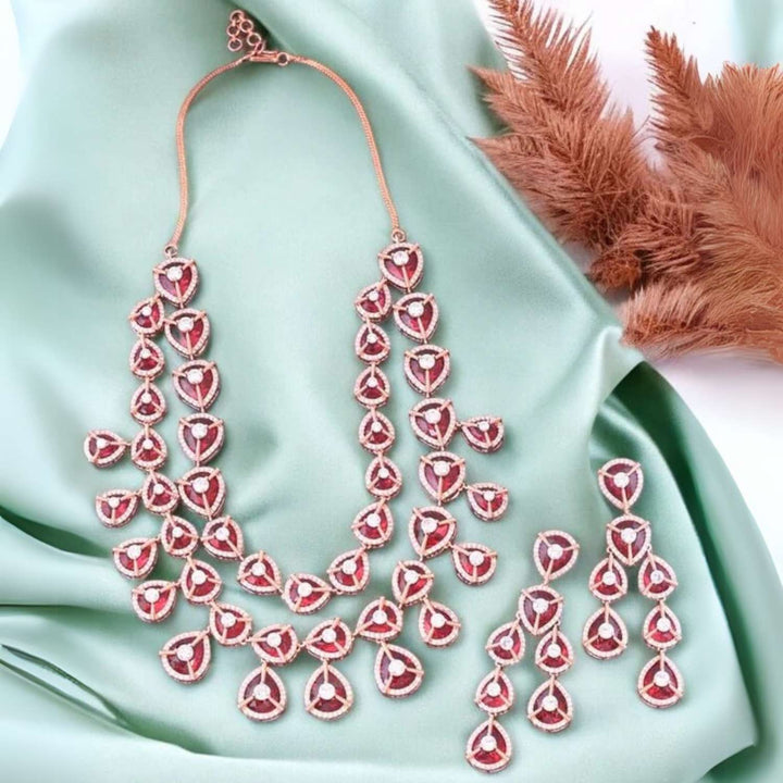 Ruby Ursula Zirconia Jewellery Set