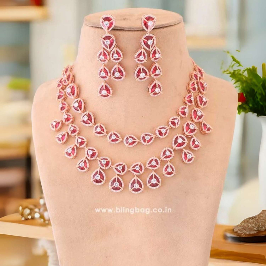Ruby Ursula Zirconia Jewellery Set