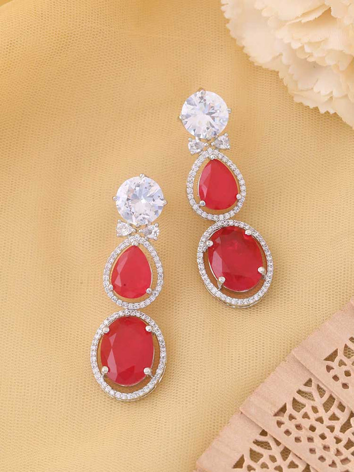 Ruby Valerie Zirconia Danglers - EOSS