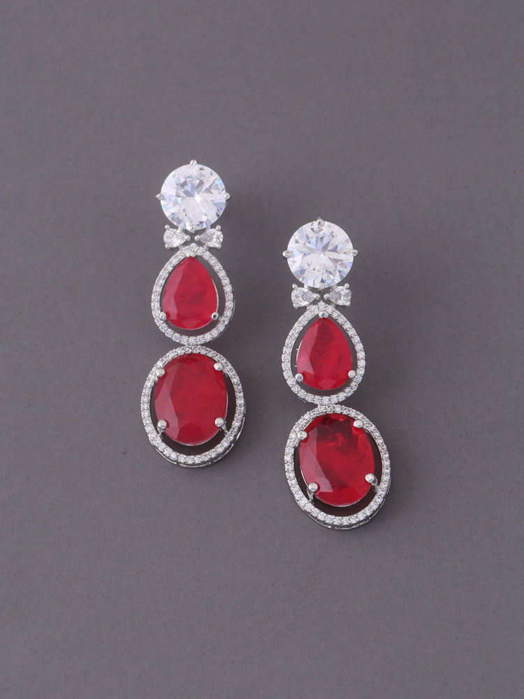 Ruby Valerie Zirconia Danglers - EOSS