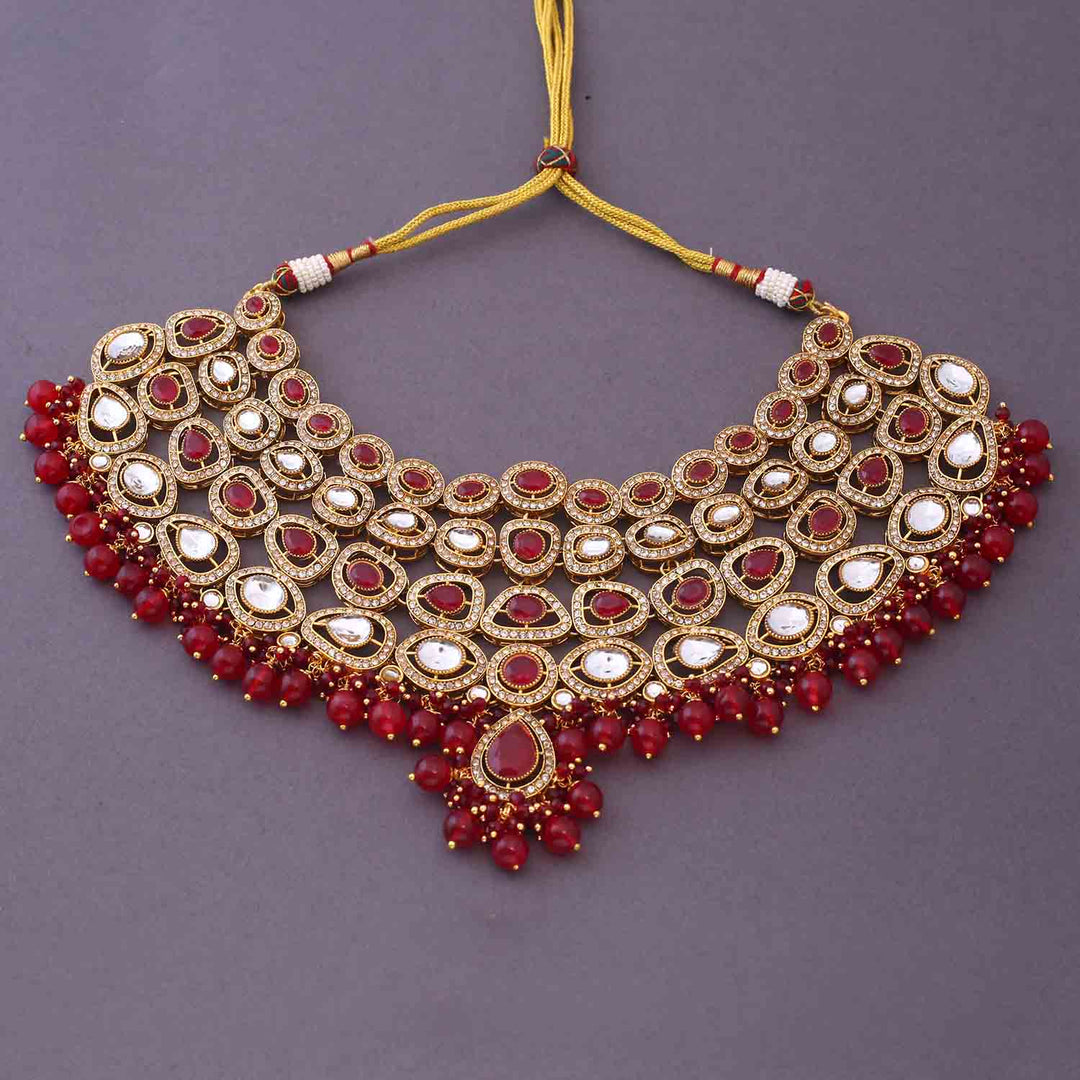Ruby Vihaani Bridal Jewellery Set