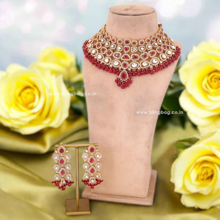 Ruby Vihaani Bridal Jewellery Set