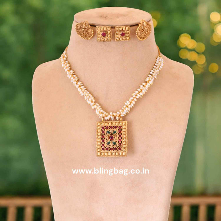 Sarsawati Reversible Temple Jewellery Set- New Arrival