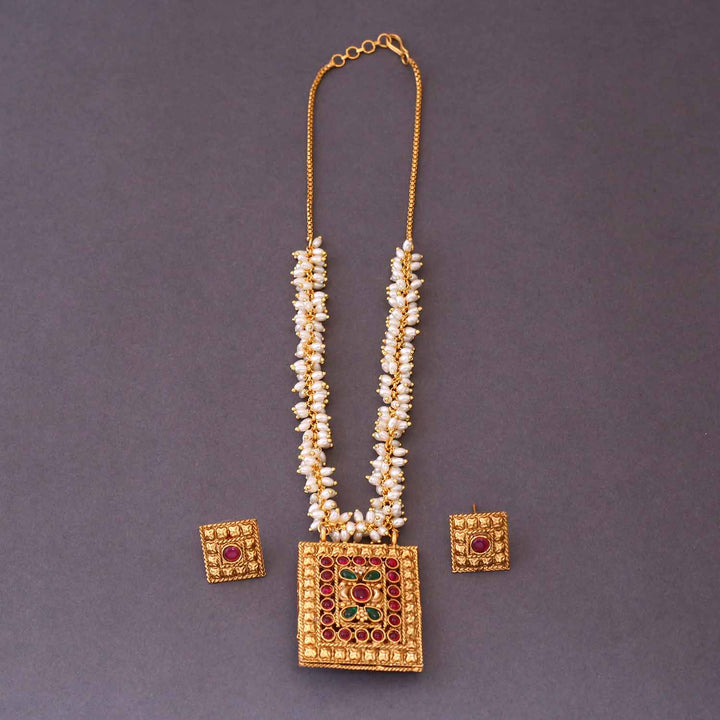 Sarsawati Reversible Temple Jewellery Set- New Arrival