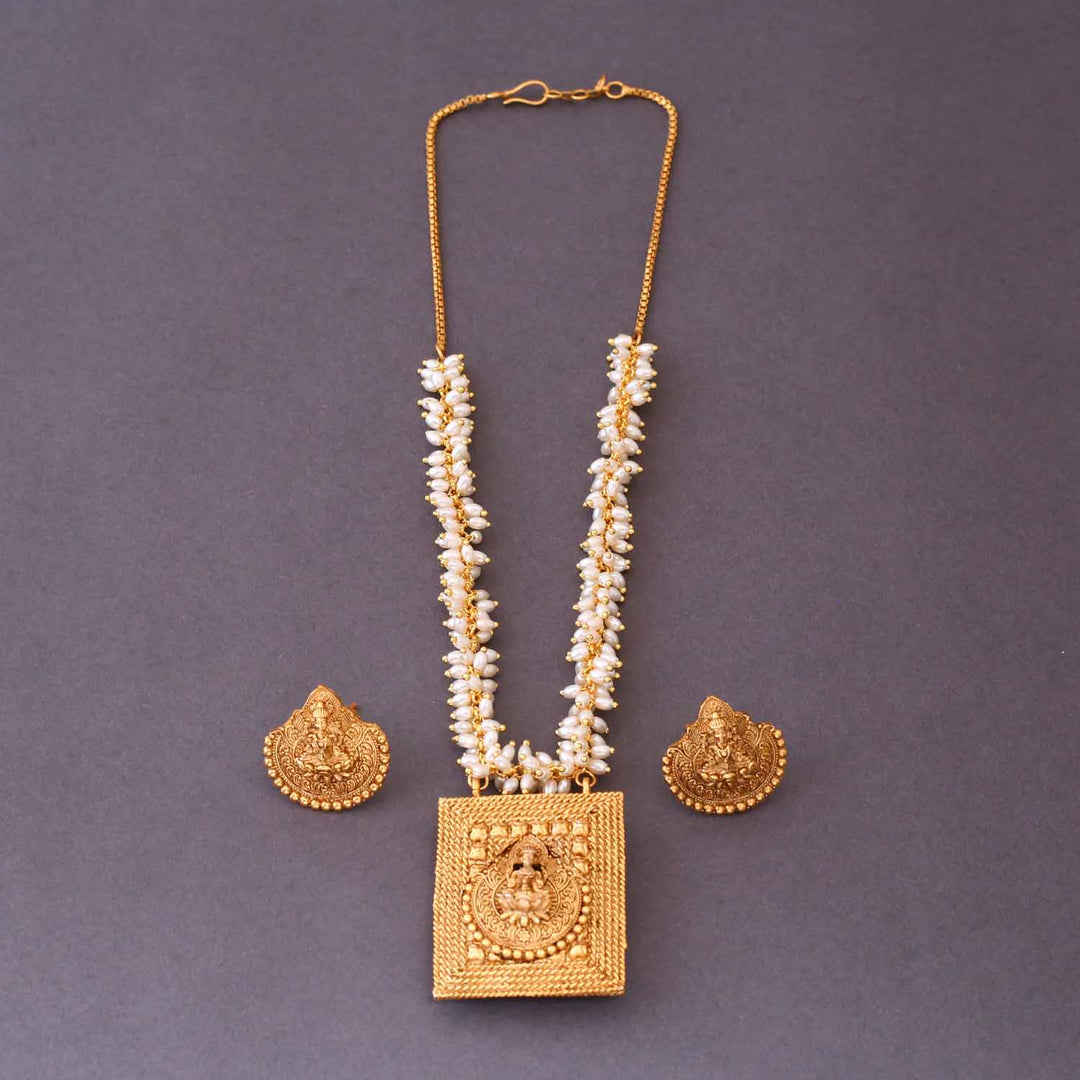 Sarsawati Reversible Temple Jewellery Set- New Arrival