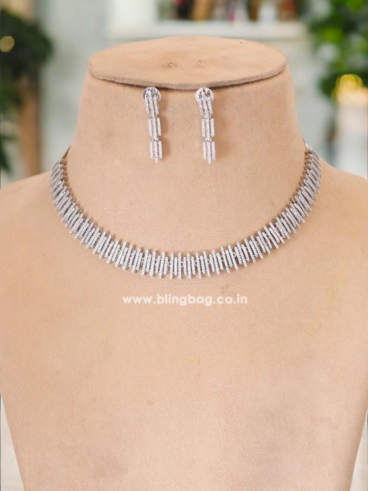 Silver Adriana Zirconia Jewellery Set