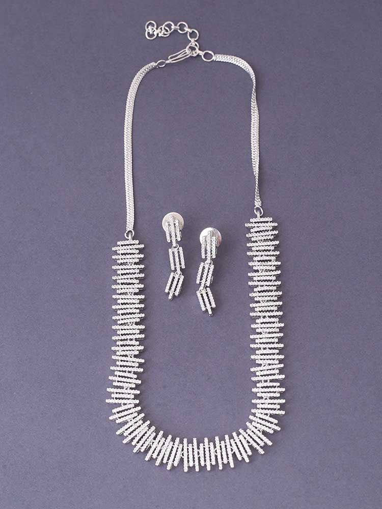 Silver Adriana Zirconia Jewellery Set