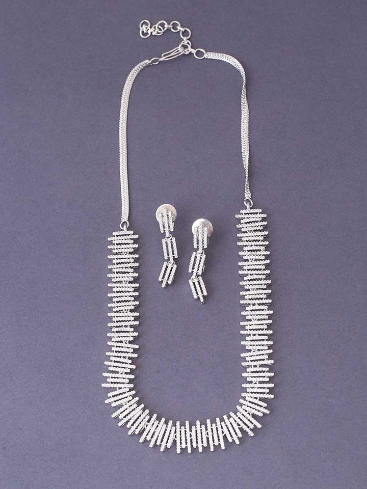 Silver Adriana Zirconia Jewellery Set