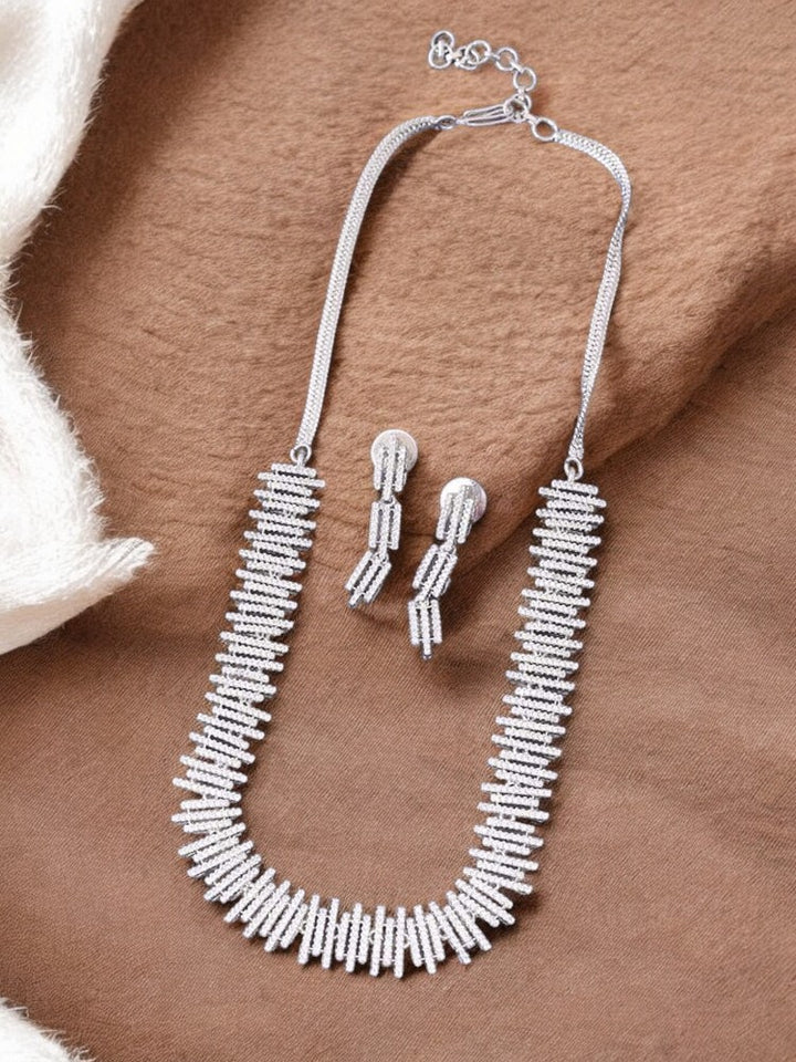 Silver Adriana Zirconia Jewellery Set