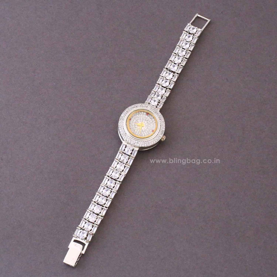Silver Alessiabella Zirconia Watch