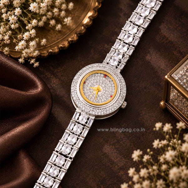 Silver Alessiabella Zirconia Watch